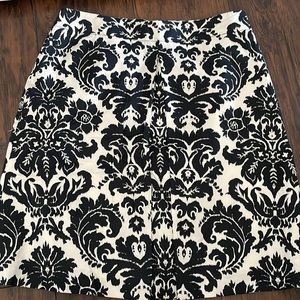 Ann Taylor Damask Pencil Skirt